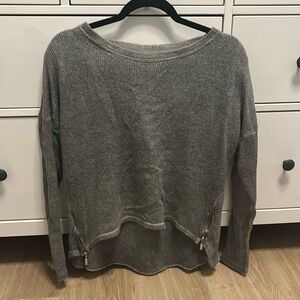Grey knit sweater